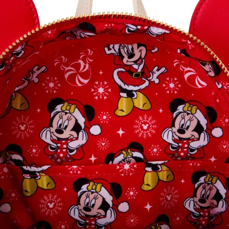 Mini sac à dos Minnie Mouse Costume de Père Noël Cosplay Loungefly