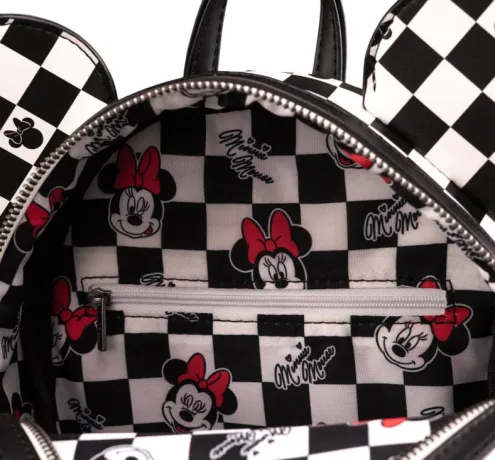 Mini sac à dos Minnie Mouse Damier Sequin Loungefly