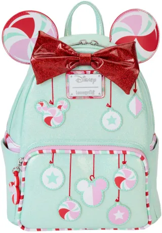 Mini sac à dos Minnie Mouse Décoration Noël Menthe Loungefly