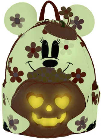 Mini sac à dos Minnie Mouse Floral Fantôme Cosplay Light Up Glow Loungefly