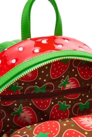 Mini sac à dos Minnie Mouse Fraise Chocolat Parfumé Loungefly