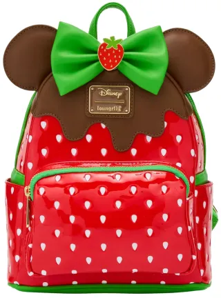 Mini sac à dos Minnie Mouse Fraise Chocolat Parfumé Loungefly