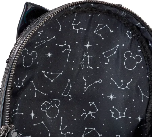 Mini sac à dos Minnie Mouse Holographique Noir Loungefly