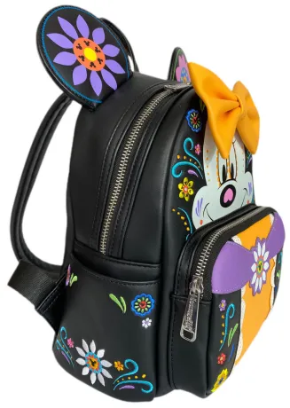 Mini sac à dos Minnie Mouse Jour des morts Crâne de Sucre Cosplay Loungefly