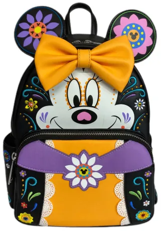 Mini sac à dos Minnie Mouse Jour des morts Crâne de Sucre Cosplay Loungefly