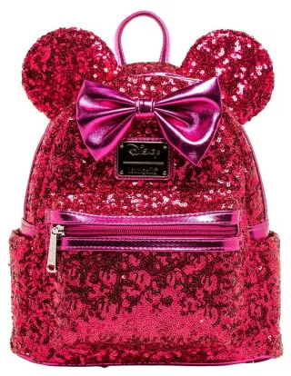 Mini sac à dos Minnie Mouse Magenta Sequin Loungefly