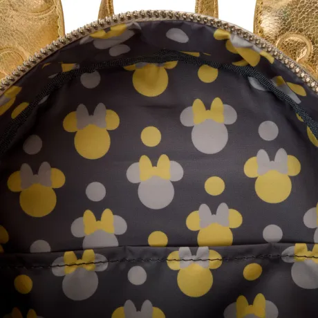 Mini sac à dos Minnie Mouse Métallique Or &amp; Argenté Loungefly