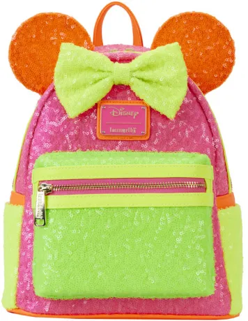 Mini sac à dos Minnie Mouse Neon Sequin Loungefly