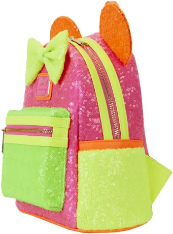 Mini sac à dos Minnie Mouse Neon Sequin Loungefly