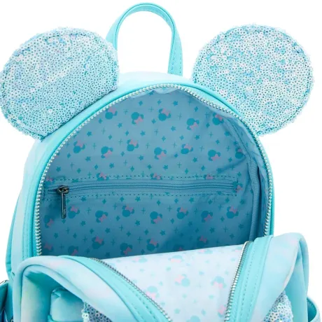 Mini sac à dos Minnie Mouse avec un Nœud Sequin Loungefly