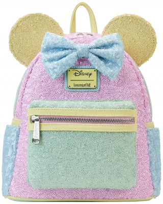 Mini sac à dos Minnie Mouse Pastel Sequin Loungefly