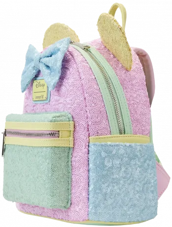 Mini sac à dos Minnie Mouse Pastel Sequin Loungefly