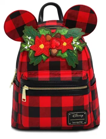 Mini sac à dos Minnie Mouse Plaid Noël Loungefly