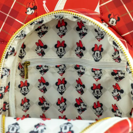 Mini sac à dos Minnie Mouse Plaid Sequin Loungefly