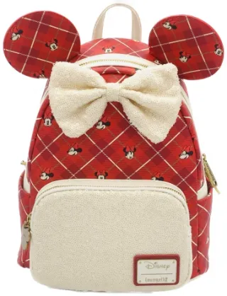 Mini sac à dos Minnie Mouse Plaid Sequin Loungefly