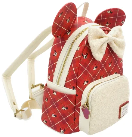 Mini sac à dos Minnie Mouse Plaid Sequin Loungefly