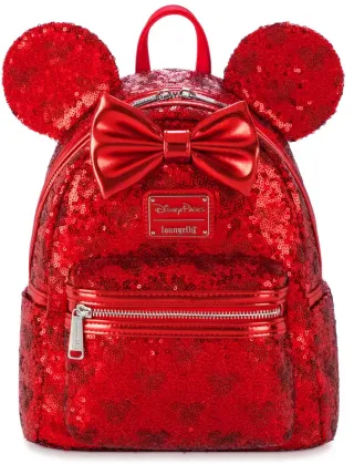 Mini sac à dos Minnie Mouse Rouge Sequin Loungefly