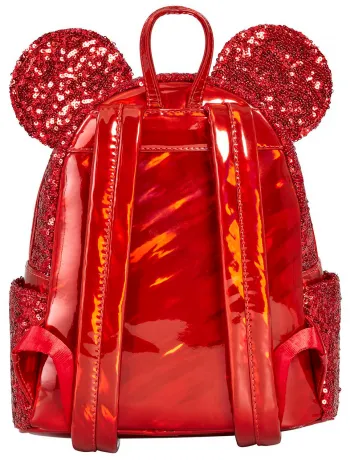 Mini sac à dos Minnie Mouse Rouge Sequin Loungefly