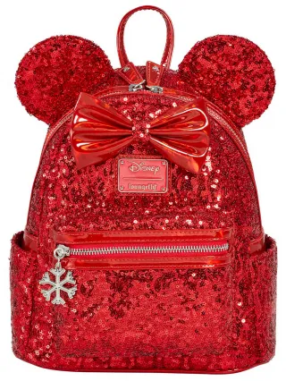 Mini sac à dos Minnie Mouse Rouge Sequin Loungefly