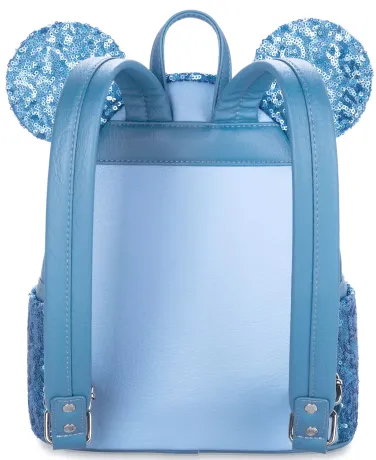 Mini sac à dos Minnie Mouse Sequin Bleu Loungefly