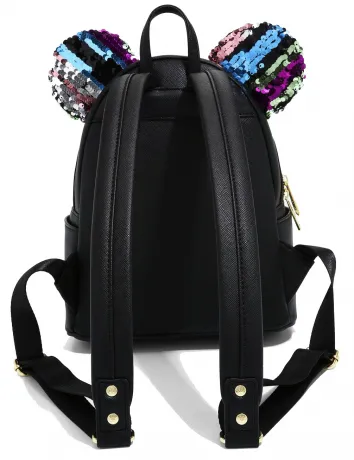 Mini sac à dos Minnie Mouse Sequin Noir Loungefly