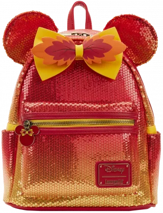 Mini sac à dos Minnie Sequin Ombre d&#039;Automne Loungefly