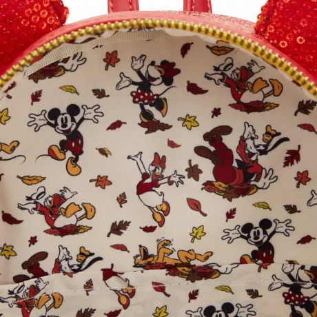 Mini sac à dos Minnie Sequin Ombre d&#039;Automne Loungefly