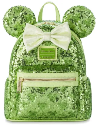 Mini sac à dos Minnie Mouse Sequin Vert Loungefly