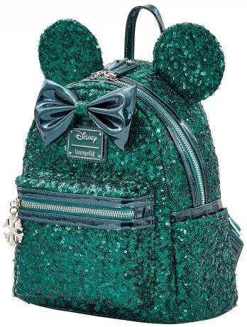 Mini sac à dos Minnie Mouse Sequin Vert Loungefly