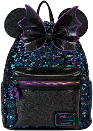 Mini sac à dos Minnie Mouse Toile d&#039;araignée Sequin Loungefly
