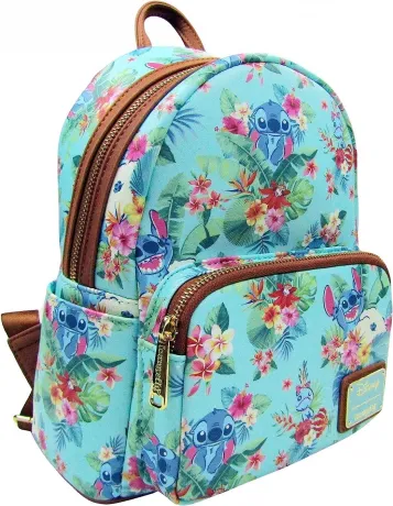 Mini sac à dos Mint Floral Impression Intégrale Loungefly