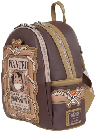 Mini sac à dos Monkey D. Luffy Recherché mort ou vif Loungefly