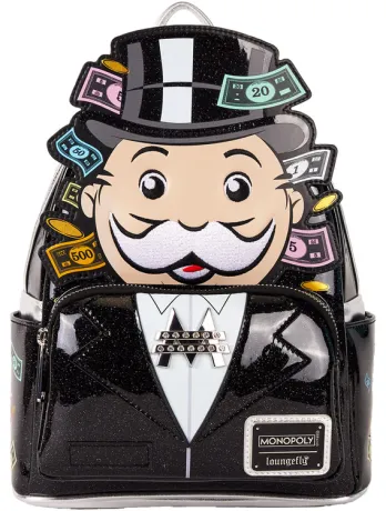 Mini sac à dos Mr Monopoly Cosplay Pailleté Loungefly