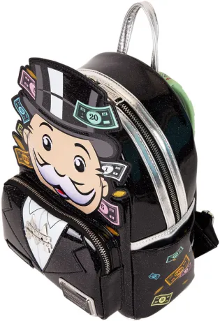 Mini sac à dos Mr Monopoly Cosplay Pailleté Loungefly
