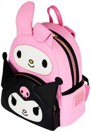 Mini sac à dos My Melody et Kuromi Double Poches Cosplay Loungefly