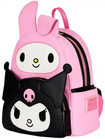 Mini sac à dos My Melody et Kuromi Double Poches Cosplay Loungefly