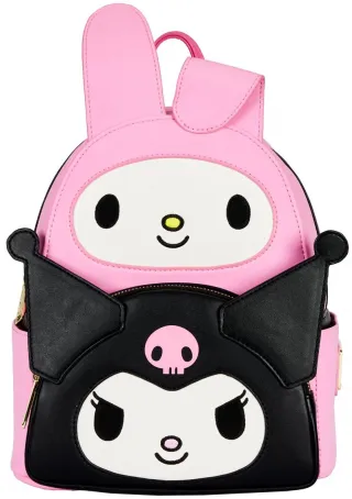 Mini sac à dos My Melody et Kuromi Double Poches Cosplay Loungefly