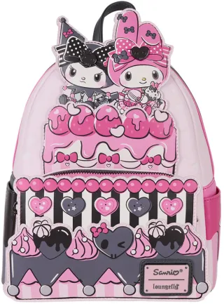 Mini sac à dos My Melody &amp; Kuromi Gâteau Loungefly