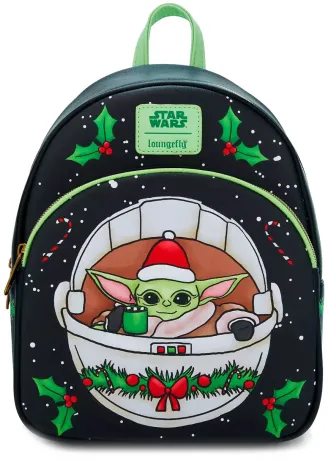 Mini sac à dos Noël Grogu Chocolat Chaud Loungefly