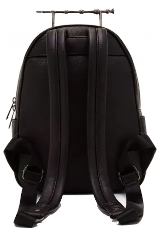 Mini sac à dos Noir Pailleté Baguette de Sureau et Reliques de la Mort Loungefly