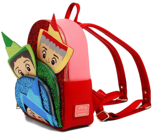 Mini sac à dos Pailleté Les Trois Bonnes Fées Cosplay Loungefly