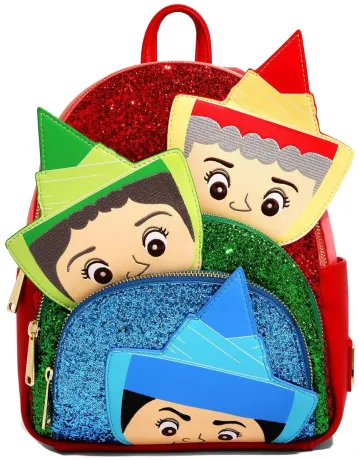 Mini sac à dos Pailleté Les Trois Bonnes Fées Cosplay Loungefly