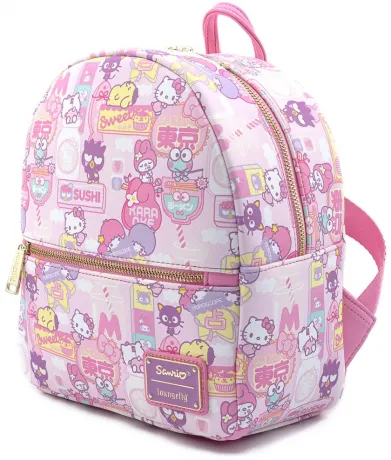 Mini sac à dos Personnages Kawaii Impression Intégrale Loungefly