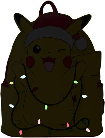 Mini sac à dos Pikachu Père Noël Light Up Loungefly
