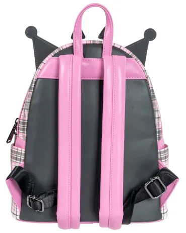 Mini sac à dos Plaid Kuromi Flammes Loungefly