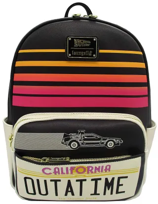 Mini sac à dos Plaque d&#039;immatriculation Outatime Loungefly