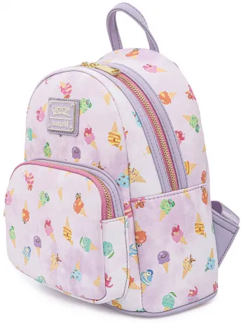 Mini sac à dos Crème glacée Denim délavé à l&#039;acide Loungefly