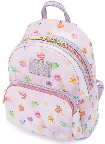 Mini sac à dos Crème glacée Denim délavé à l&#039;acide Loungefly