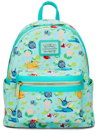 Mini sac à dos Pokémon Type Eau Impression Intégrale Loungefly