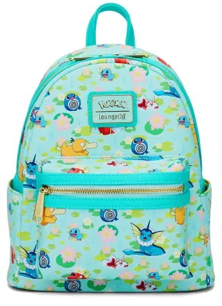 Mini sac à dos Pokémon Type Eau Impression Intégrale Loungefly